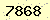 請輸入此驗證碼 : 7868