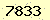 請輸入此驗證碼 : 7833