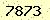 請輸入此驗證碼 : 7873