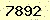 請輸入此驗證碼 : 7892