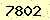 請輸入此驗證碼 : 7802