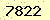 請輸入此驗證碼 : 7822
