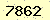 請輸入此驗證碼 : 7862