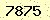 請輸入此驗證碼 : 7875