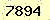 請輸入此驗證碼 : 7894