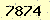 請輸入此驗證碼 : 7874