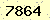 請輸入此驗證碼 : 7864