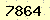 請輸入此驗證碼 : 7864