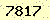 請輸入此驗證碼 : 7817