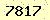 請輸入此驗證碼 : 7817