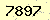 請輸入此驗證碼 : 7897