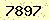 請輸入此驗證碼 : 7897