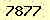 請輸入此驗證碼 : 7877