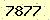 請輸入此驗證碼 : 7877