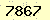 請輸入此驗證碼 : 7867