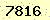 請輸入此驗證碼 : 7816