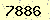 請輸入此驗證碼 : 7886
