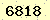 請輸入此驗證碼 : 6818