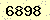 請輸入此驗證碼 : 6898