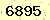 請輸入此驗證碼 : 6895