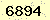 請輸入此驗證碼 : 6894