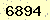 請輸入此驗證碼 : 6894