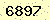 請輸入此驗證碼 : 6897