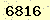請輸入此驗證碼 : 6816