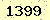 請輸入此驗證碼 : 1399