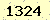 請輸入此驗證碼 : 1324
