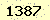 請輸入此驗證碼 : 1387