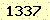 請輸入此驗證碼 : 1337