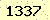 請輸入此驗證碼 : 1337