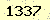 請輸入此驗證碼 : 1337