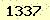 請輸入此驗證碼 : 1337