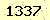 請輸入此驗證碼 : 1337