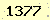 請輸入此驗證碼 : 1377