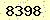 請輸入此驗證碼 : 8398