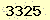 請輸入此驗證碼 : 3325