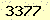 請輸入此驗證碼 : 3377
