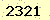 請輸入此驗證碼 : 2321