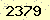 請輸入此驗證碼 : 2379