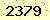 請輸入此驗證碼 : 2379