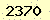 請輸入此驗證碼 : 2370