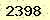請輸入此驗證碼 : 2398