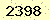請輸入此驗證碼 : 2398