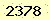 請輸入此驗證碼 : 2378