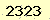 請輸入此驗證碼 : 2323