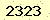 請輸入此驗證碼 : 2323