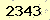 請輸入此驗證碼 : 2343